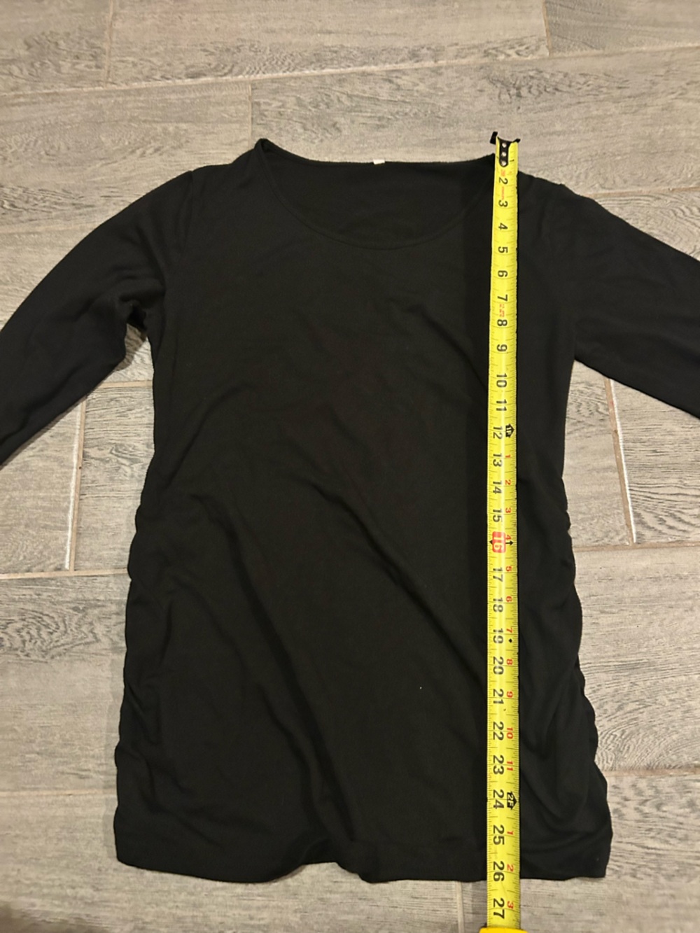 Black Long Sleeve Scoop neck maternity- size large - Picture 4 of 8